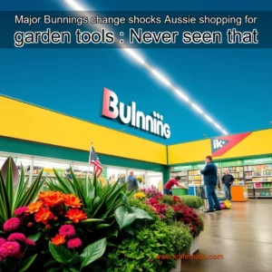 Artistic representation for Major Bunnings change shocks Aussie shopping for garden tools : Never seen that