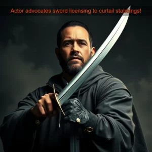 Read more about the article Actor advocates sword licensing to curtail stabbings!