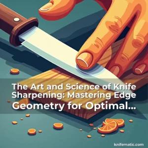 Artistic representation for The Art and Science of Knife Sharpening: Mastering Edge Geometry for Optimal Performance