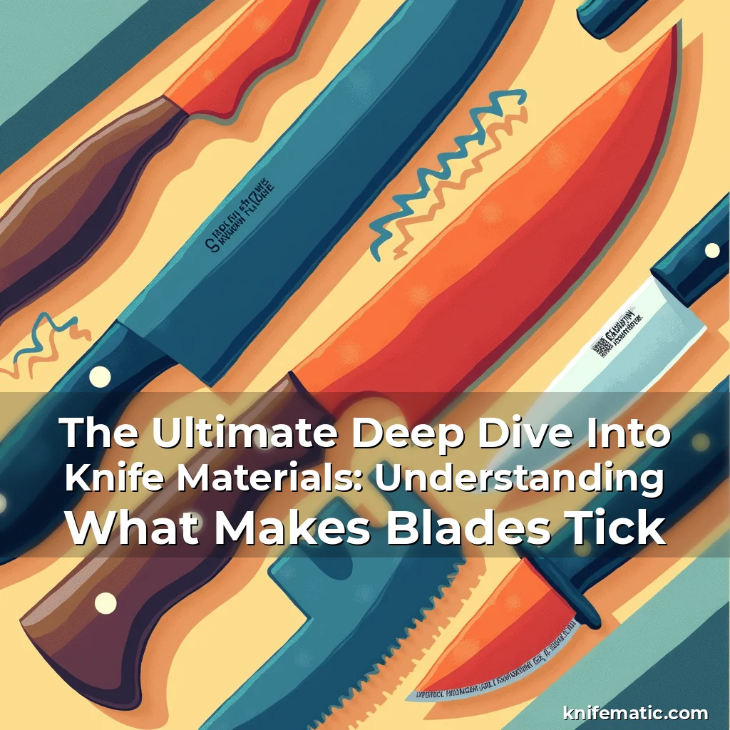 Read more about the article The Ultimate Deep Dive Into Knife Materials: Understanding What Makes Blades Tick